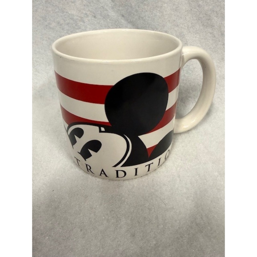 Disney American Tradition‎ Mickey Mouse Patriotic Flag Ceramic Mug Coffee Cup